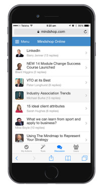 Mindshop Mobile - Discussion Forum